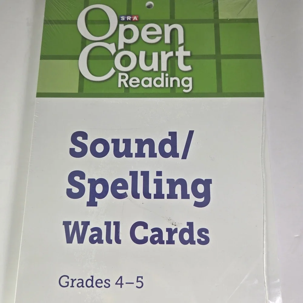 Open Court Reading Grades 4-5‎ Sound/Spelling Wall Cards, New Wrapped Full Size